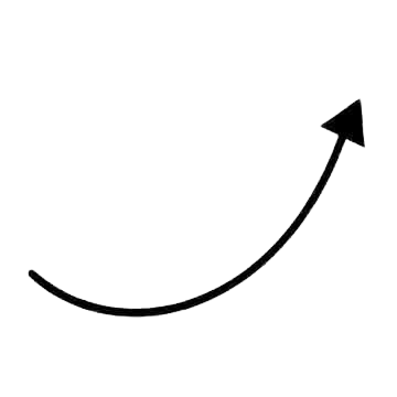 Projectors - Black Curve Arrow
