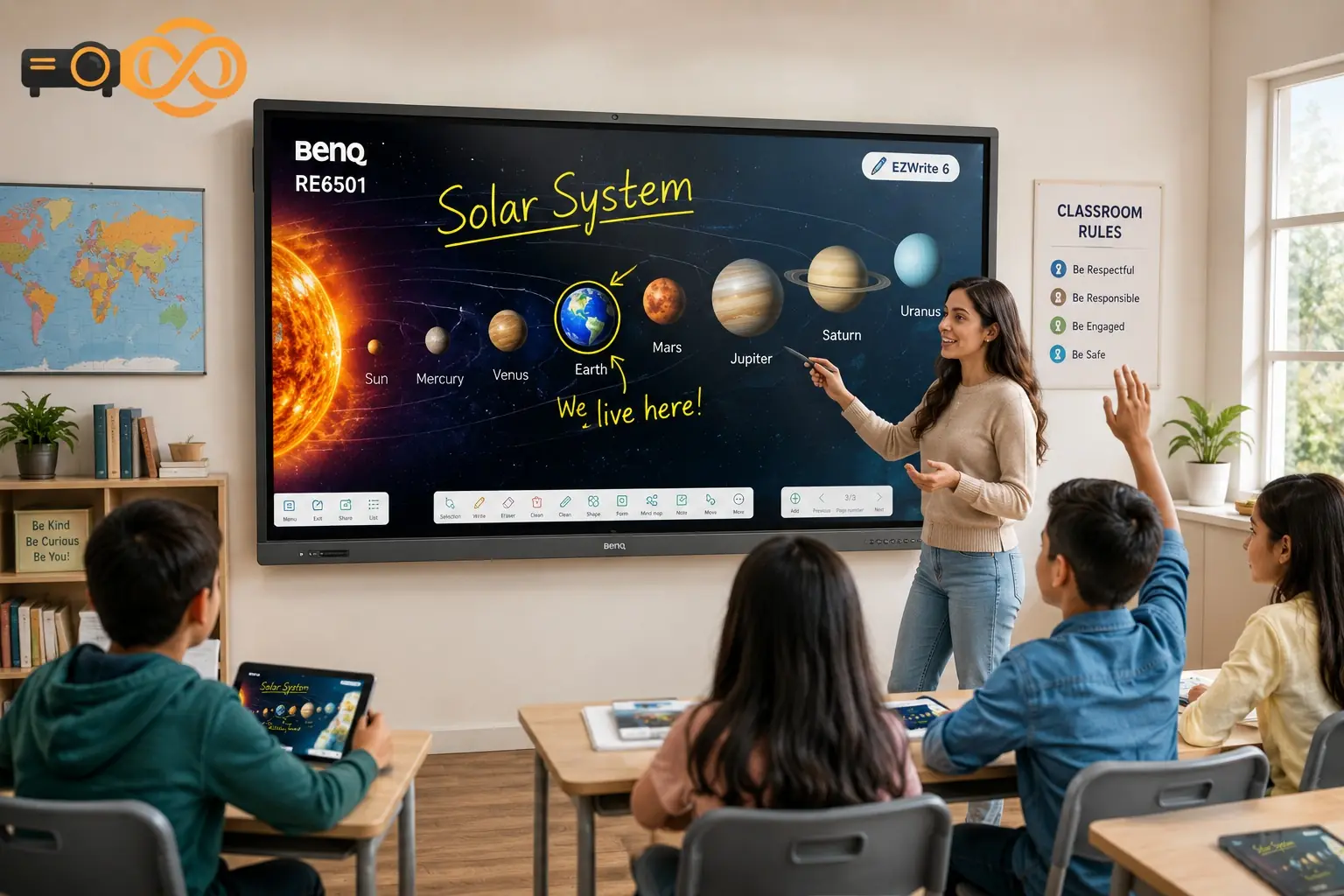 BenQ RE6501 65″ Education Interactive Display