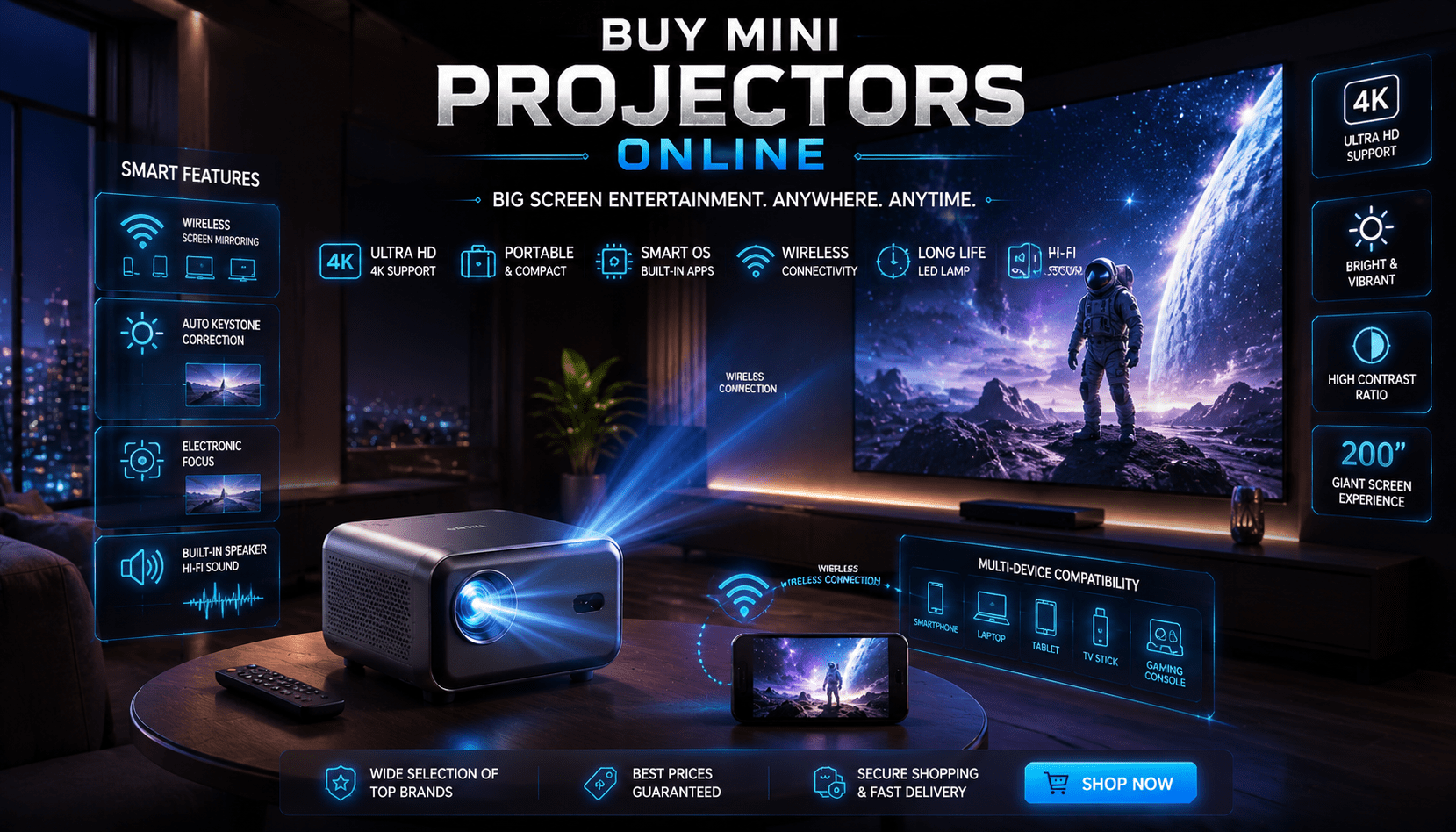 Mini Projectors Online