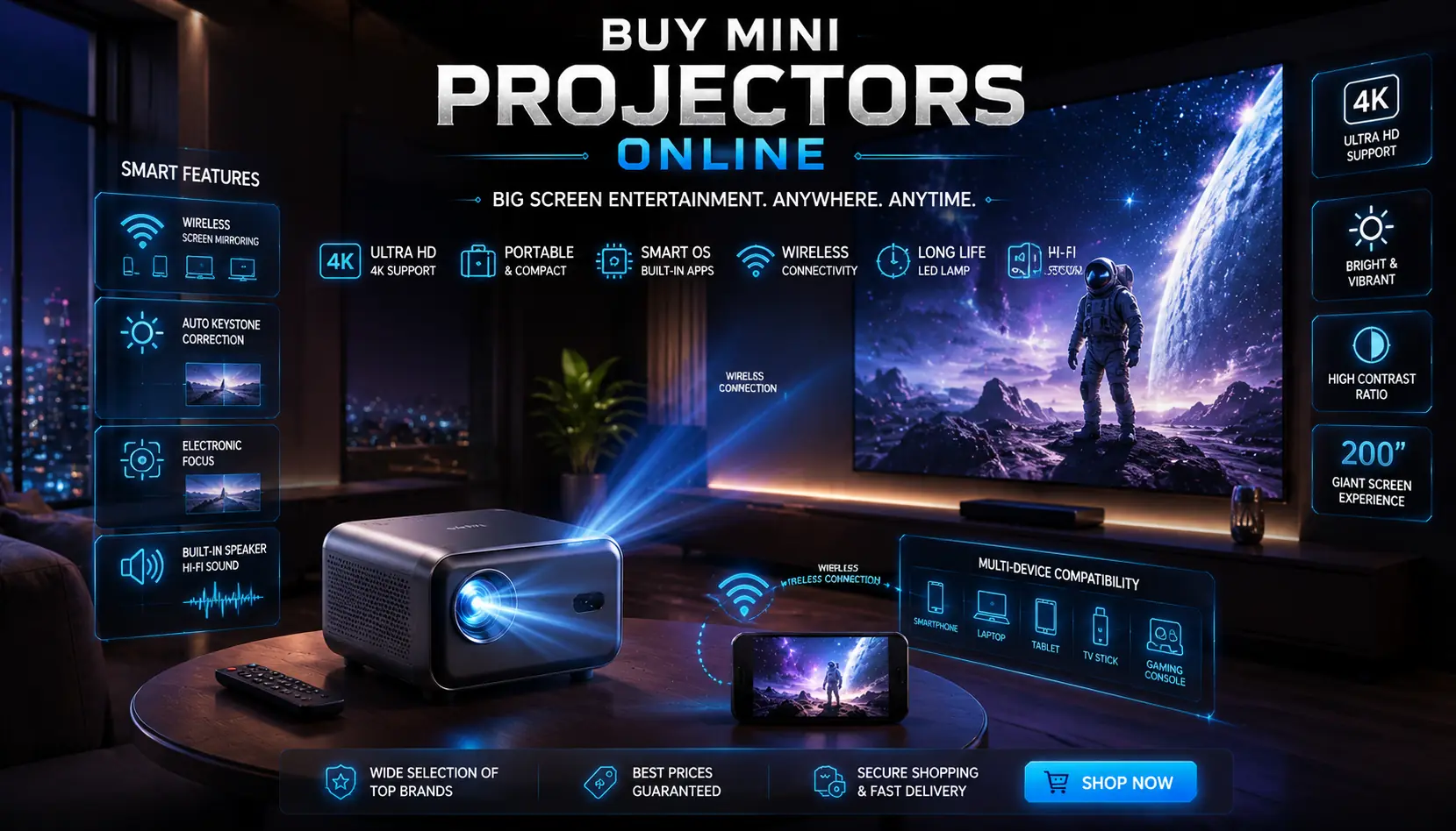 Mini Projectors Online