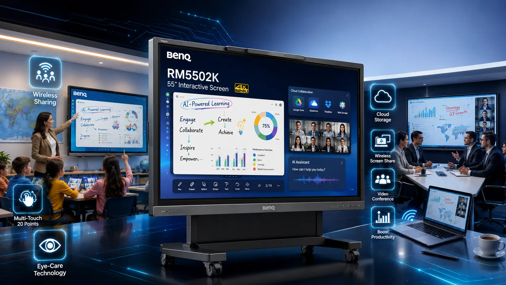 BenQ RM5502K 55″ Interactive Screen